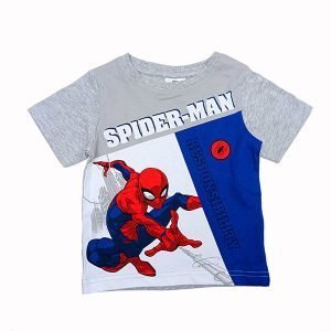 Camiseta Spiderman gris-azul