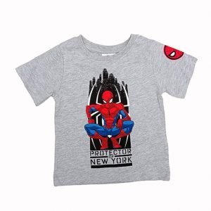 Camiseta Spiderman gris manga corta