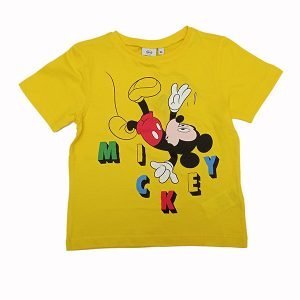 Camiseta Mickey manga corta amarilla